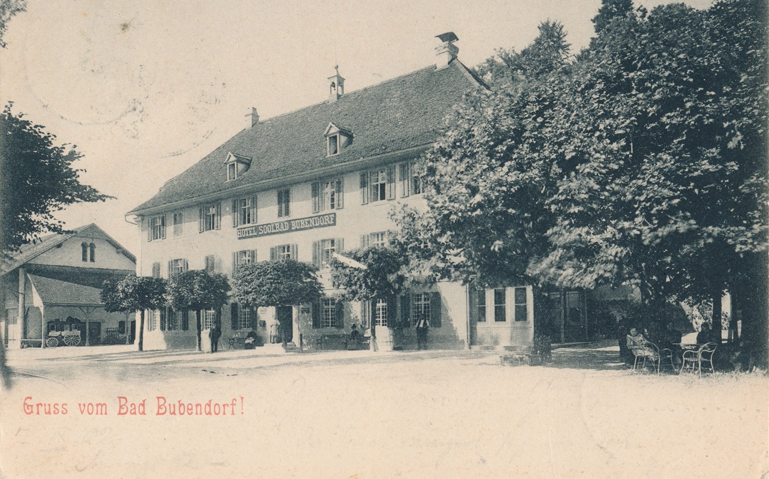 The Bad Bubendorf Hotel in earlier times